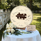 Memate Wedding Guestbook Alternative, Wedding Guest Books Personalized Family Name and Wedding Date, 2 Pieces Wooden Wedding Sign Board for Signature, Rustic Round Wooden Wedding Signs