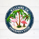 MeMate Flamingo Sign Metal, Flamingo Lounge Decor, Outdoor Décor for Backyard, Patio, Pool, Kitchen, Lounge, Personalized Name Outdoor Sign, Pink Flamingo Metal Sign Housewarming Gift for Family Friend