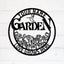 MeMate Large Garden Sign, Metal Garden Signs to Personalize, Personalized Signs, Garden Sign for Vegetable She Shed, Customized Name Wall Art Outdoor Decor, Plaque Mom Grandma,Rose Garden
