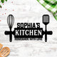 MeMate Kitchen Sign, Personalized Metal Name Signs, Custom Kitchen Sign for Indoor Kitchen Home Wall Décor, Kitchen Signs for Home Decor, Housewarming Gift for Mom Wife Grandmother Friend Family