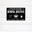 MeMate Metal BBQ Signs, Personalized Barbecue Metal Signs Kitchen Decor, Grill Sign to Personalize, Custom Name Outdoor Plaques, Rustic Decorations for Man Cave