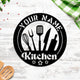 MeMate Kitchen Sign, Personalized Metal Name Signs, Custom Kitchen Sign for Indoor Kitchen Home Wall Décor, Kitchen Signs for Home Decor, Housewarming Gift for Mom Wife Grandmother Friend Family