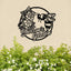 MeMate Personalized Metal Sign Bee, Custom Garden Metal Signs Outdoor Décor, 8" - 24" Garden Signs Metal, Bee Farm Sign, Bee Flowers Garden Signs to Personalize, Shed Shed Sign, Rustic Plaque