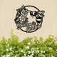 MeMate Personalized Metal Sign Bee, Custom Garden Metal Signs Outdoor Décor, 8" - 24" Garden Signs Metal, Bee Farm Sign, Bee Flowers Garden Signs to Personalize, Shed Shed Sign, Rustic Plaque