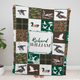 Hunting Baby Blanket, Personalized Baby Blankets for Boys, Hunting Duck Baby Blanket Name, Custom Baby Blankets Name for Girls, Camo Swaddle Blanket, Plush Blankets for Baby Boy Son Daughter Newborn