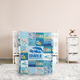 Surfer Baby Blankets, Surfboard Baby Blanket, Personalized Baby Blankets for Boys Surfing, Custom Baby Blankets Name for Girls, Beach Swaddle Blanket, Blue Plush Blankets for Newborn Toddlers Kids