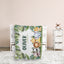 Woodland Baby Blankets, Personalized Baby Blankets for Boys, Custom Baby Woodland Blanket Name, Baby Blankets With Name, Woodland Animals Swaddle Blanket, Plush Blankets for Son Daughter Newborn