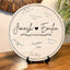 Memate Wedding Guest Books Personalized, Wedding Guestbook Alternative, Wooden Wedding Guess Book Sign Board for Signature, Custom Wedding Signs Name Date, Rustic Round Wedding Book Alternative
