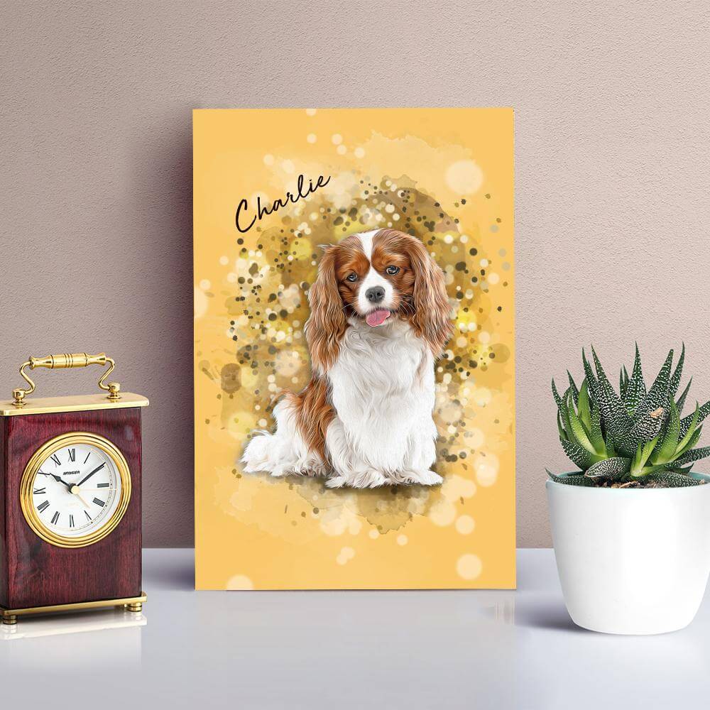 Custom Pet Art Desktop Plaque