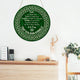 MeMate Personalized Wooden Name Signs for Irish Family - Blessing Custom Family Name Round Printed Wood Sign Wall Hanging for Living Room, Table, Porch on St Patrick's Day