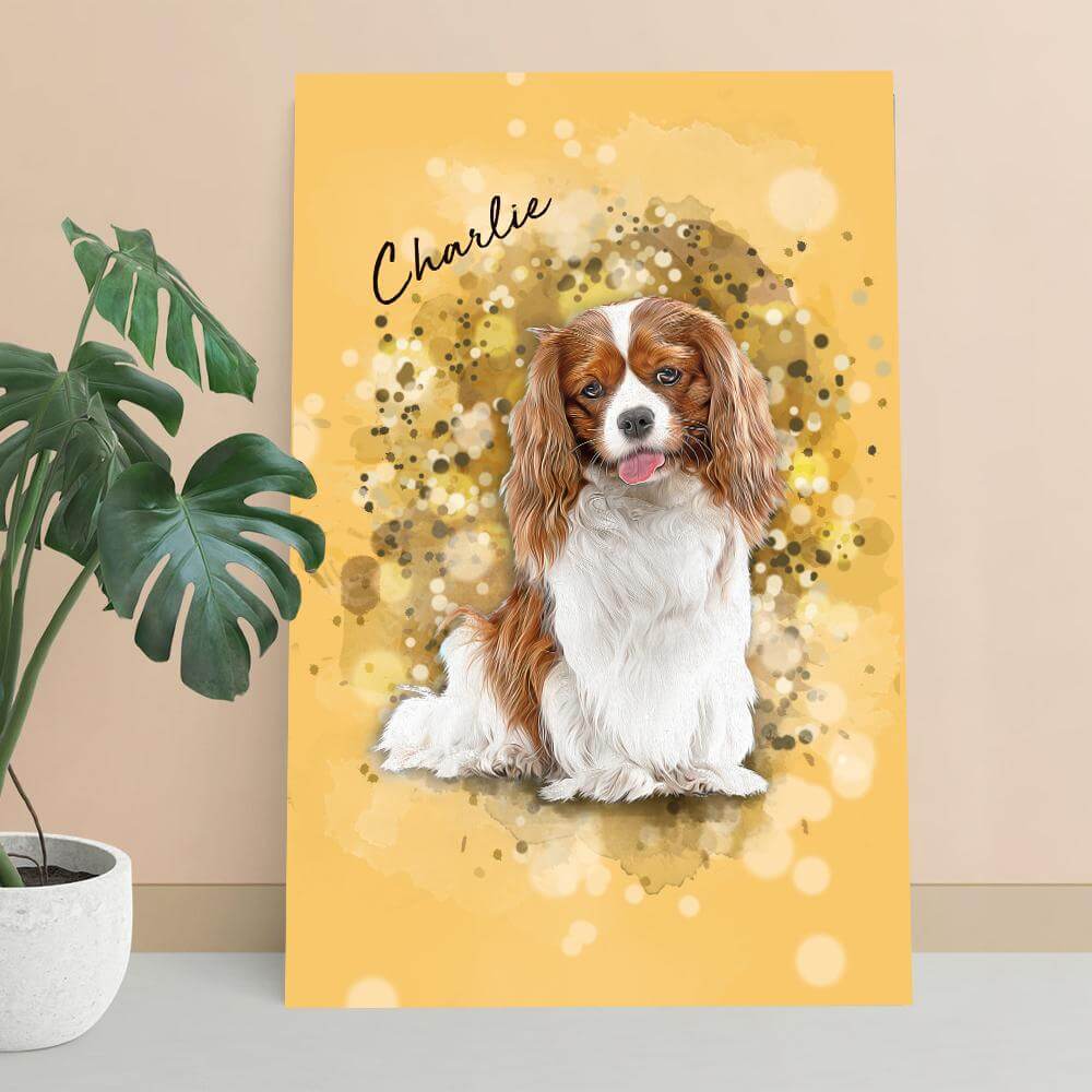 Custom Pet Art Desktop Plaque