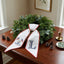 Patriotic Wreath Sash for Front Door, US Flag Door Wreath Decor, 54x5 in Personalized Initial Wreath Ribbon, Monogram Embroidered Sash for Holiday, 4th of July Wreath Sashes for Porch