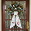 Patriotic Wreath Sash for Front Door, US Flag With Bow Door Wreath Decor, 54x5 in Personalized Initial Wreath Ribbon, Monogram Embroidered Sash for Holiday, 4th of July Wreath Sashes, Housewarming Gifts