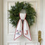 Patriotic Wreath Sash for Front Door, US Flag Door Wreath Decor, 54x5 in Personalized Initial Wreath Ribbon, Monogram Embroidered Sash for Holiday, 4th of July Wreath Sashes for Porch