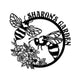 MeMate Bee Garden Sign, Metal Garden Signs to Personalize, Personalized Metal Signs, 8" - 24" Large Sign for Vegetable Garden Flowers She Shed Mom Grandma, Customized Name Wall Art for Outdoor Décor