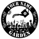 MeMate Personalized Metal Sign for Garden, Flowers Garden Sign Metal, Custom Name Signs for Garden, Potting Shed, Porch, Deck, Large Metal Garden Sign