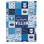Police Baby Blankets, Blue Baby Blanket, Personalized Baby Blankets for Boys, Custom Baby Blankets Name, Swaddle Blanket for Girls, Plush Blankets for Baby Girl Boy Daughter Son Toddlers Kids