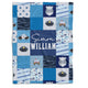 Police Baby Blankets, Blue Baby Blanket, Personalized Baby Blankets for Boys, Custom Baby Blankets Name, Swaddle Blanket for Girls, Plush Blankets for Baby Girl Boy Daughter Son Toddlers Kids