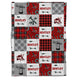 Baby Blanket with Name, Mechanic Baby Blankets, Personalized Baby Blankets for Boys Girls, Custom Baby Blankets Name, Baby Swaddle Blanket, Red Plush Blankets for Daughter Son Newborn Toddlers Kids