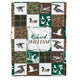 Hunting Baby Blanket, Personalized Baby Blankets for Boys, Hunting Duck Baby Blanket Name, Custom Baby Blankets Name for Girls, Camo Swaddle Blanket, Plush Blankets for Baby Boy Son Daughter Newborn