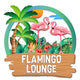 MeMate Flamingo Lounge Signs, Flamingo House Outdoor Décor, Flamingo House Metal Sign, Personalized Flamingo Tropical Sign, Flamingo Metal Sign Housewarming Gift for Family Friend