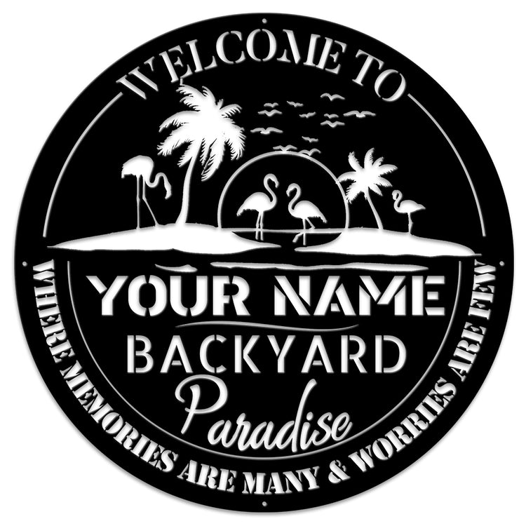 backyard sign