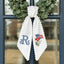 US Flag With Flowers Wreath Sash for Front Door, Patriotic Wreath Sash 54x5 Inch, Personalized Embroidered Monogram Sash, Independence Day Front Door Decor, America Flag with Bow Wreath Sashes