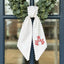 Monogram Wreath Sash Bow for Front Door, Personalized Initial Name Wreath Sash, Summer Wreath Sash, Monogramed Embroidery Ribbon with Adjustable Bow Knot Farmhouse Door Wreath Decor, Housewarming Gift for Family Friends