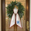 Patriotic Wreath Sash for Front Door, US Flag With Bow Door Wreath Decor, 54x5 in Personalized Initial Wreath Ribbon, Monogram Embroidered Sash for Holiday, 4th of July Wreath Sashes, Housewarming Gifts