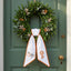 Fall Wreath Sash Bow Embroidered Initials, Personalized Monogram Wreath Sashes 54x5 in, Pumpkins Wreath Ribbon for Front Door, Garland Accessories, Autumn Farmhouse Door Wreath Decor