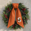 Fall Wreath Sash Bow Embroidered Initials, Personalized Monogram Wreath Sashes 54x5 in, Autumn Wreath Ribbon for Front Door, Garland Accessories, Farmhouse Door Wreath Decor, Pumpkins Monogram Sash