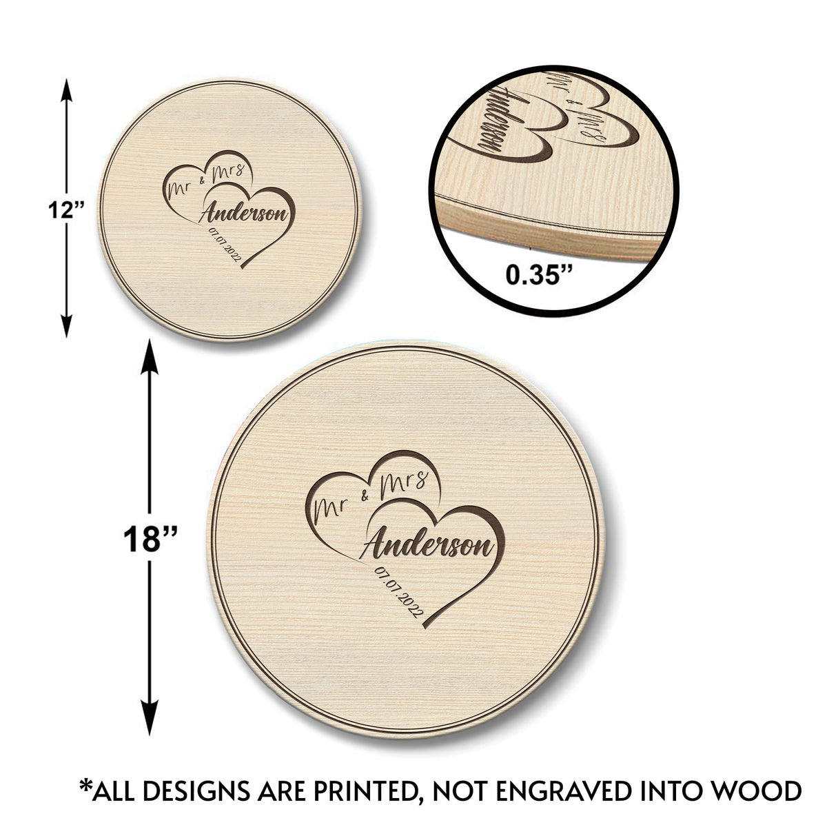 Memate Wedding Guestbook Alternative, Wedding Guest Books Personalized Family Name and Wedding Date, Wooden Wedding Guess Book Sign Board for Signature, Rustic Round Wooden Wedding Sign for Couple