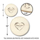 Memate Wedding Guestbook Alternative, Wedding Guest Books Personalized Family Name and Wedding Date, Heart Wooden Wedding Sign Board for Signature, Rustic Round Wooden Wedding Sign