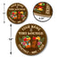 MeMate Custom Tiki Bar Sign - Personalized Wooden Name Sign for Backyard, Patio, Tiki Lounge, Beach, Party Decors - Rustic Round Printed Wood Signs Wall Hanging Decorative