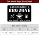MeMate Metal BBQ Signs, Personalized Barbecue Metal Signs Kitchen Decor, Grill Sign to Personalize, Custom Name Outdoor Plaques, Rustic Decorations for Man Cave