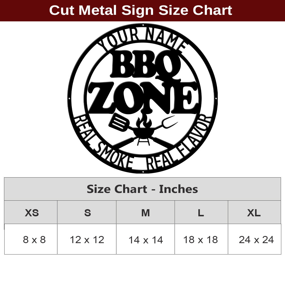 MeMate Metal BBQ Signs, Grill Sign to Personalize, Personalized Barbecue Metal Signs Kitchen Decor, Custom Name Outdoor Plaques, Rustic Decorations for Man Cave
