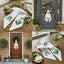 Lily Of The Valley Wreath Sash for Front Door, Embroidered Flowers Wreath Sash 54x5 Inch, Personalized Initial Monogram Sash Front Door Decor, Bow Wreath Sashes
