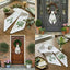 Lily Of The Valley Wreath Sash for Front Door, Embroidered Flowers Wreath Sash 54x5 Inch, Personalized Initial Monogram Sash Front Door Decor, Bow Wreath Sashes for Family Friends