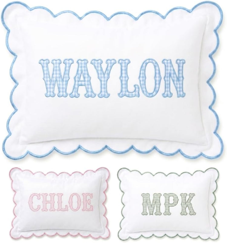 Personalized Name Pillow Cover, Initials Pillowcase, Monogram Pillow Covers - Design 18 - Image 1