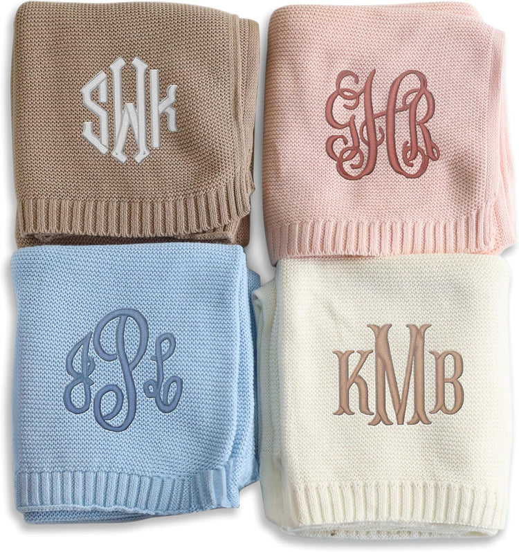 Personalized Embroidered Baby Blanket – Design 06 – image 1