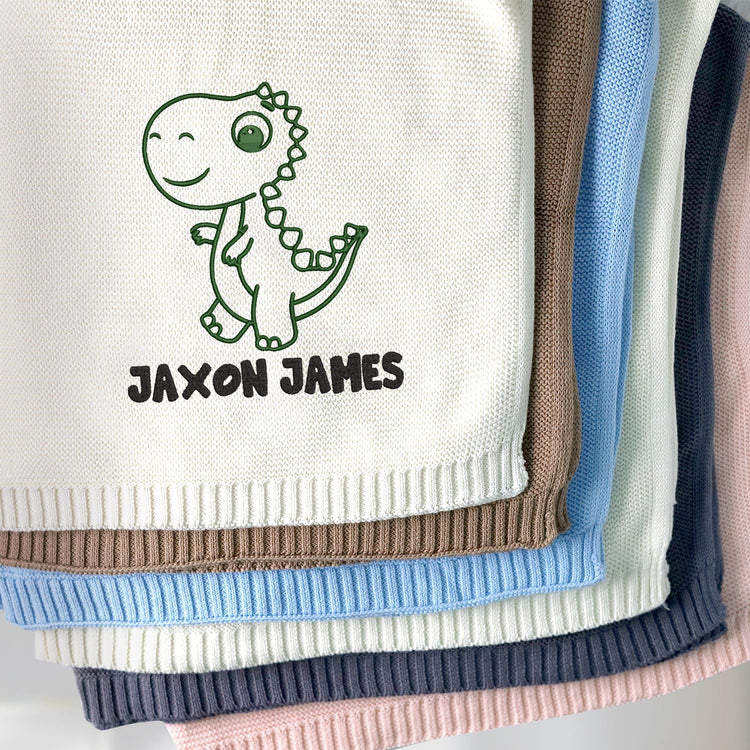 Personalized Embroidered Baby Blanket – Design 07 – image 2