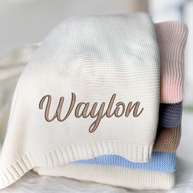 Personalized Embroidered Baby Blanket – Design 08 – image 2