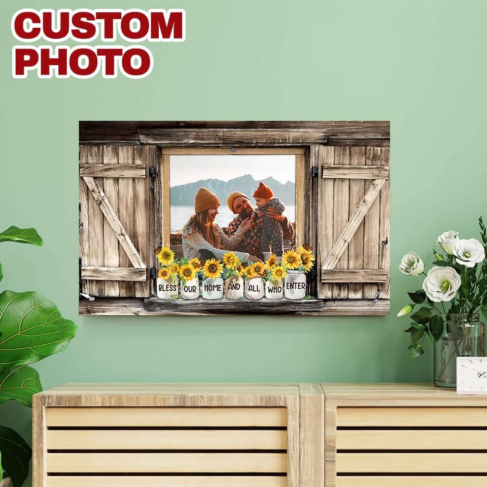 Bless Our Home And All Who Enter Pallet Sign