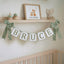 Embroidered Baby Banner, Personalized Baby Name Banner, Scallopped Bow Name Banner, Baby Shower Decor, Custom Pink Nursery Room Decorations, Nursery Garland for Newborn, Baby Shower Gifts Boys Girls