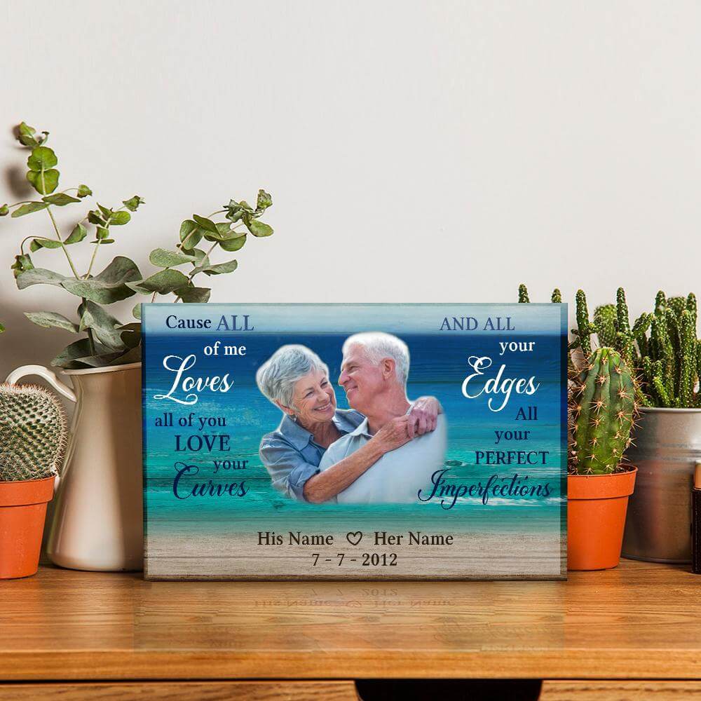 Cause All Of Me Loves All Of You Desktop Plaque