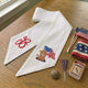 Patriotic Wreath Sash for Front Door, Highland Cow with US Flag Door Wreath Decor, 54x5 in Personalized Initial Wreath Ribbon, Monogram Embroidered Sash for Holiday, 4th of July Wreath Sashes, Housewarming Gifts