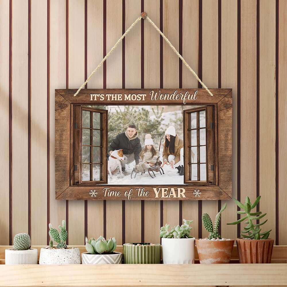 Christmas House Personalized Wood Pallet Sign