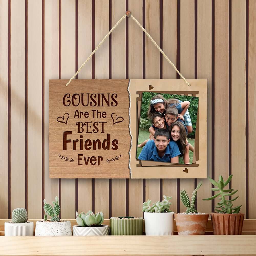 Cousins Are Best Friends Personalized Wood Pallet Sign
