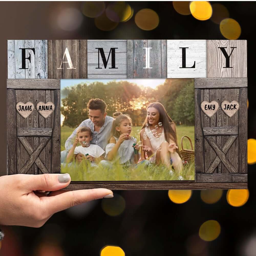Family Custom Photo Personalized Wooden Pallet Sign