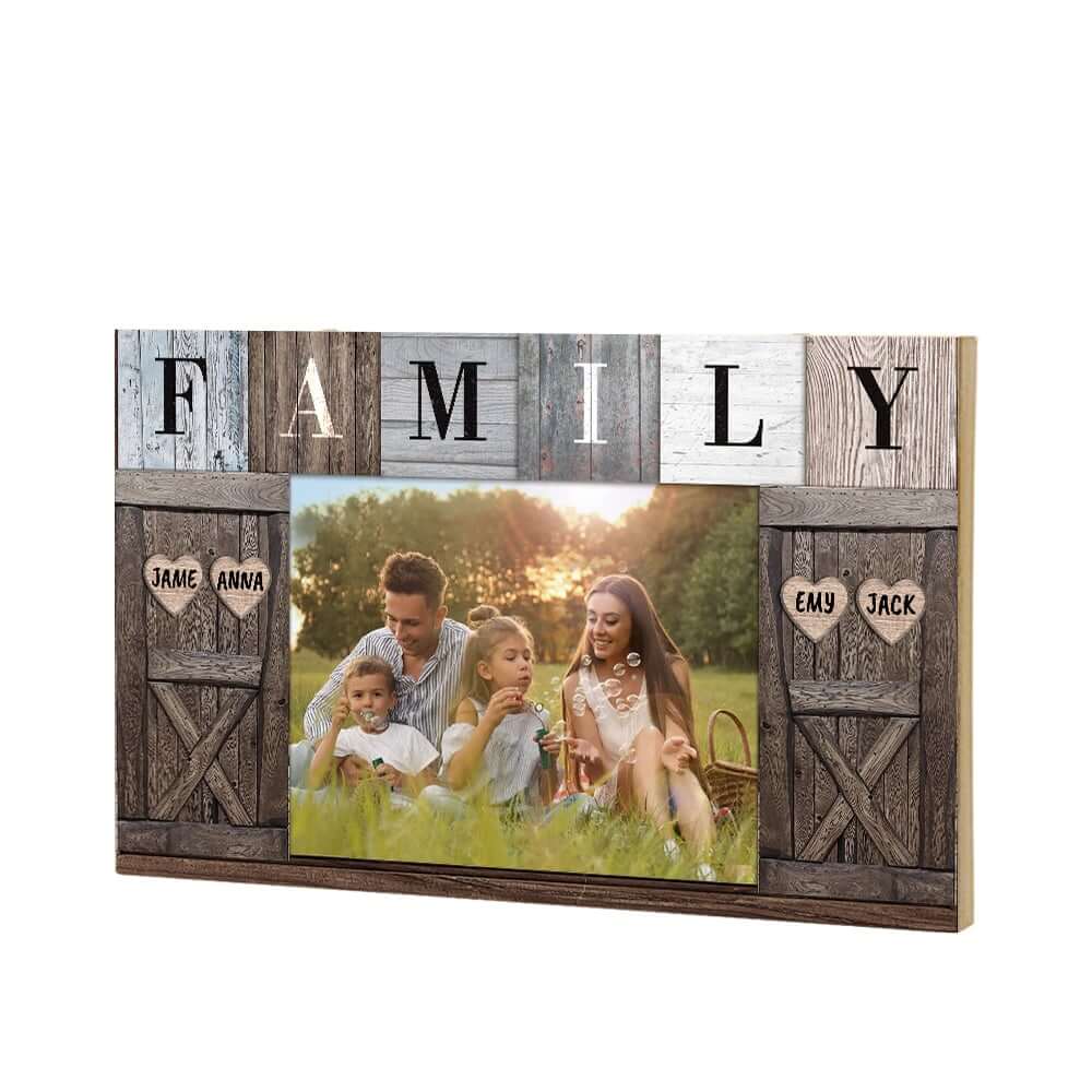 Family Custom Photo Personalized Wooden Pallet Sign